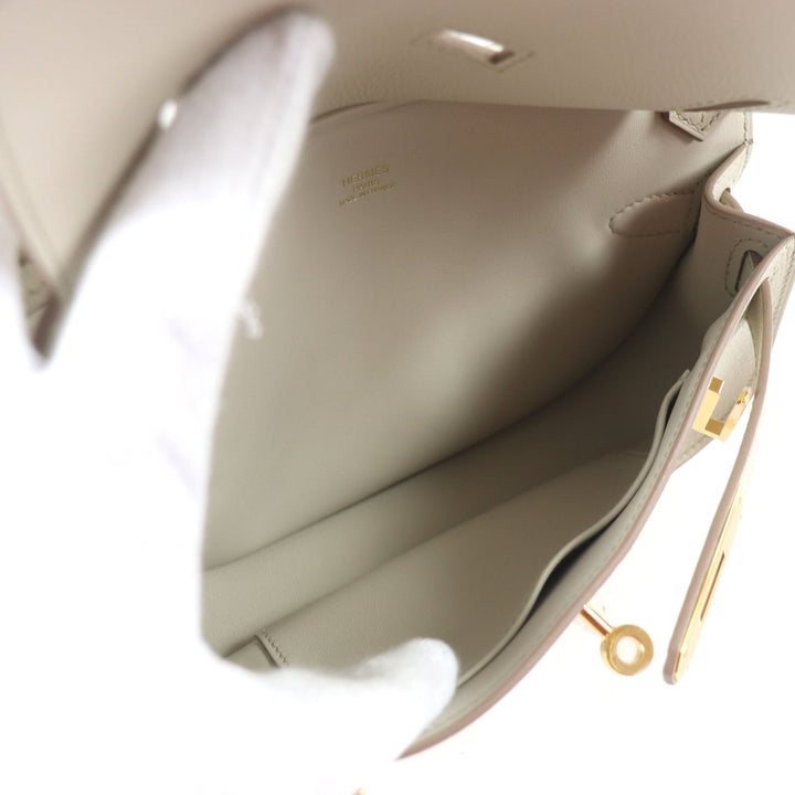 未使用品 HERMES エルメス ジプシエール ミニ べトン エバーカラー ゴールド金具 ハンドバッグ B刻印 箱・保存袋付き 仏製 レディース