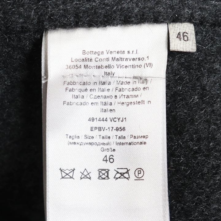 極美品 ボッテガヴェネタ 17AW カシミヤ100% ダブルチェスターコート グレー 46 ハンガー・ガーメント付 伊製 正規品