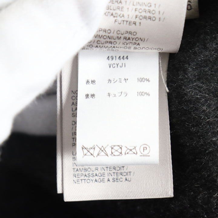 極美品 ボッテガヴェネタ 17AW カシミヤ100% ダブルチェスターコート グレー 46 ハンガー・ガーメント付 伊製 正規品