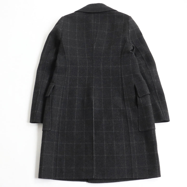 極美品 ボッテガヴェネタ 17AW カシミヤ100% ダブルチェスターコート グレー 46 ハンガー・ガーメント付 伊製 正規品