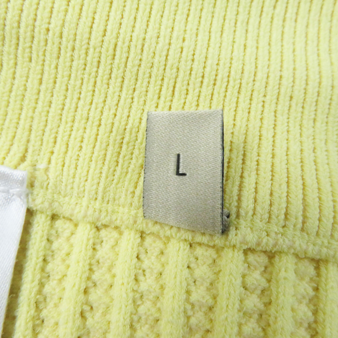 【ドンドン見直し】未使用品 グッチ アディダス 697710 ライン入り ニット ロングスカート 黄 黒 ガーメント付 伊製 正規品 レディース