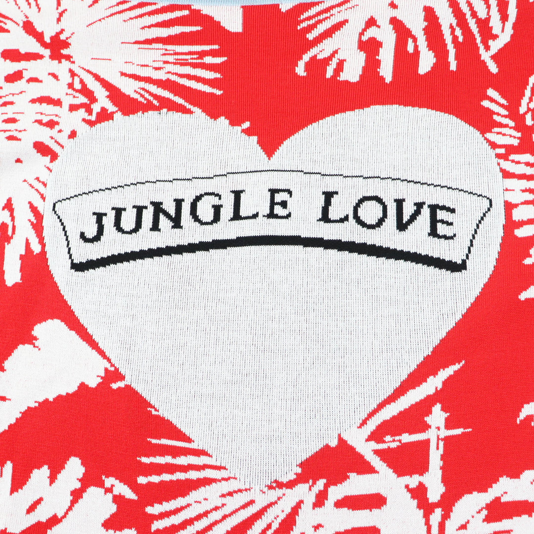 【ドンドン見直し】未使用品 HERMES エルメス 3E2827D3 JUNGLE LOVE ジャングルラブ チュニック／ワンピース レッド 38 伊製 レディース