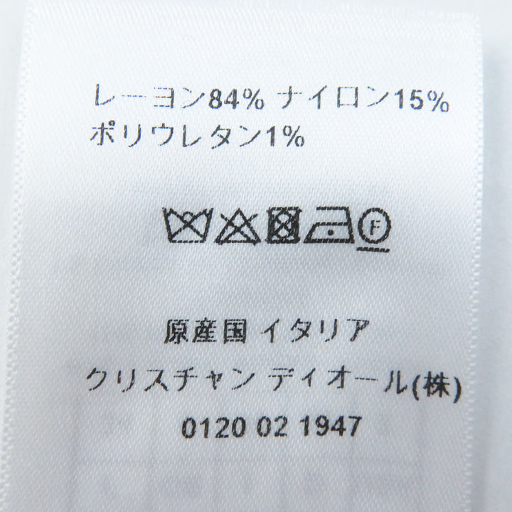 【ドンドン見直し】極美品◎クリスチャンディオール 2022年製 254J18AM514 ギンガムチェック柄 フレアスカート 黒 白 38 伊製 正規品