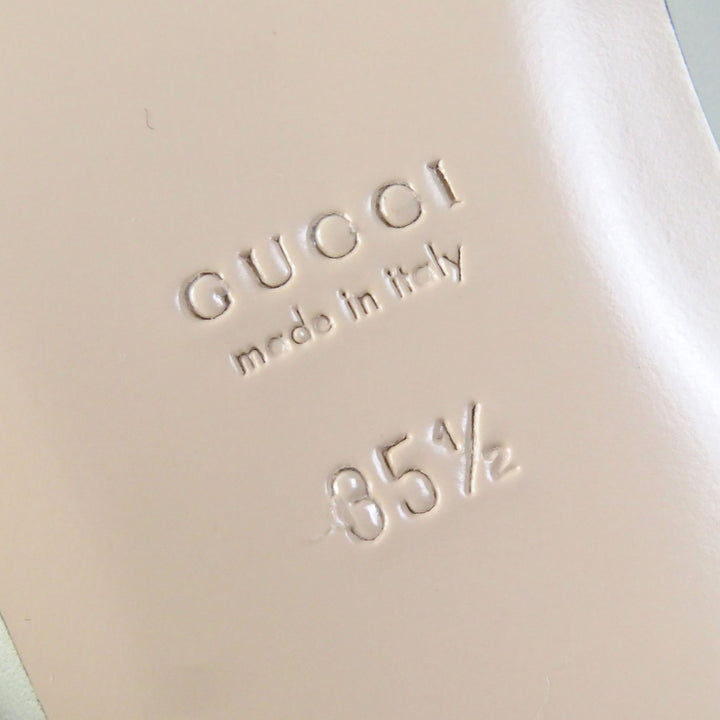 【ドンドン見直し】未使用品△グッチ 621161 レザー ホースビット チェーン付き ポインテッドトゥ フラット パンプス 35.5 箱 袋