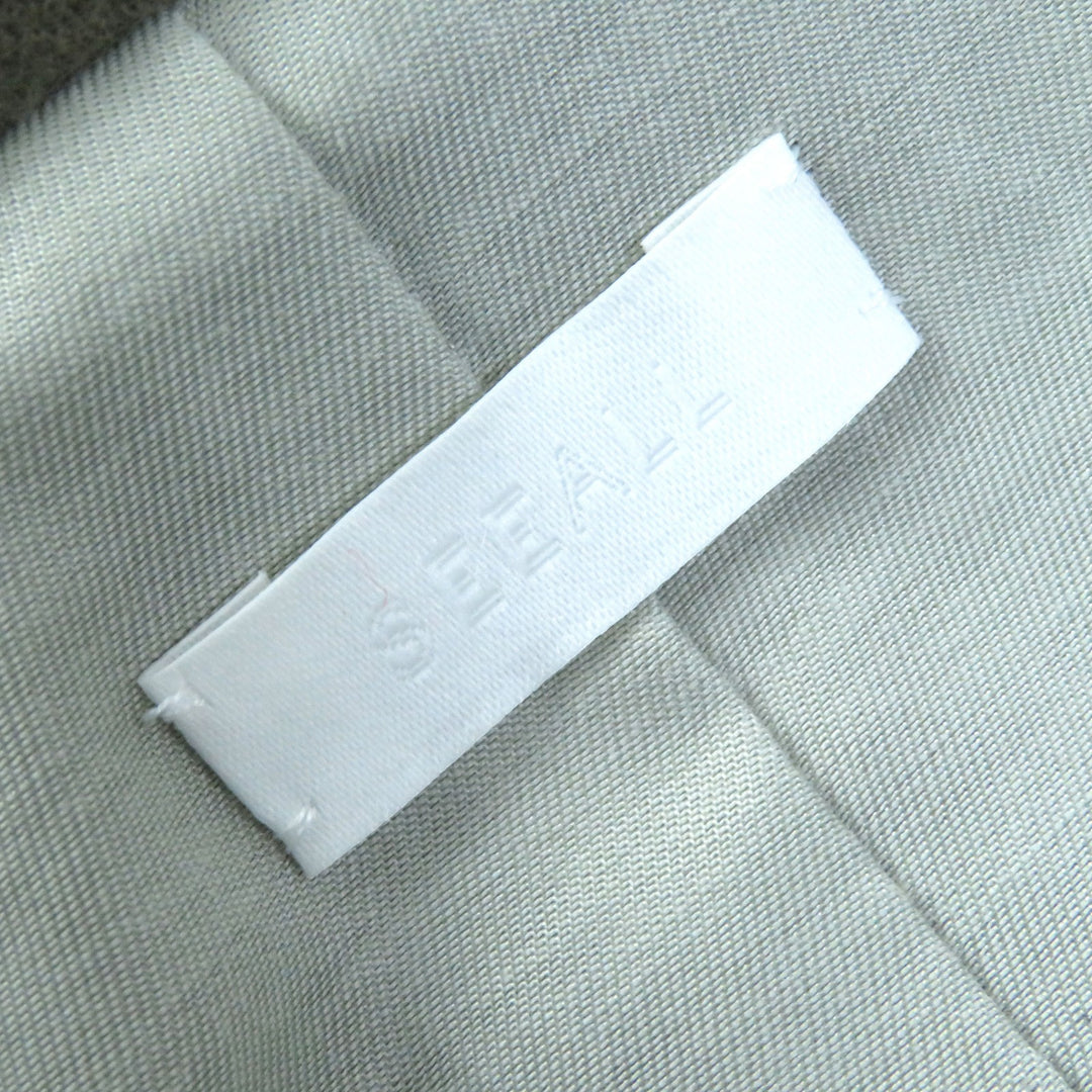 未使用品△シーオール 定価75900円 2021年製 SAW21 CT112 カシミヤ25% バンドカラー 比翼 ロングコート カーキ 36 正規品