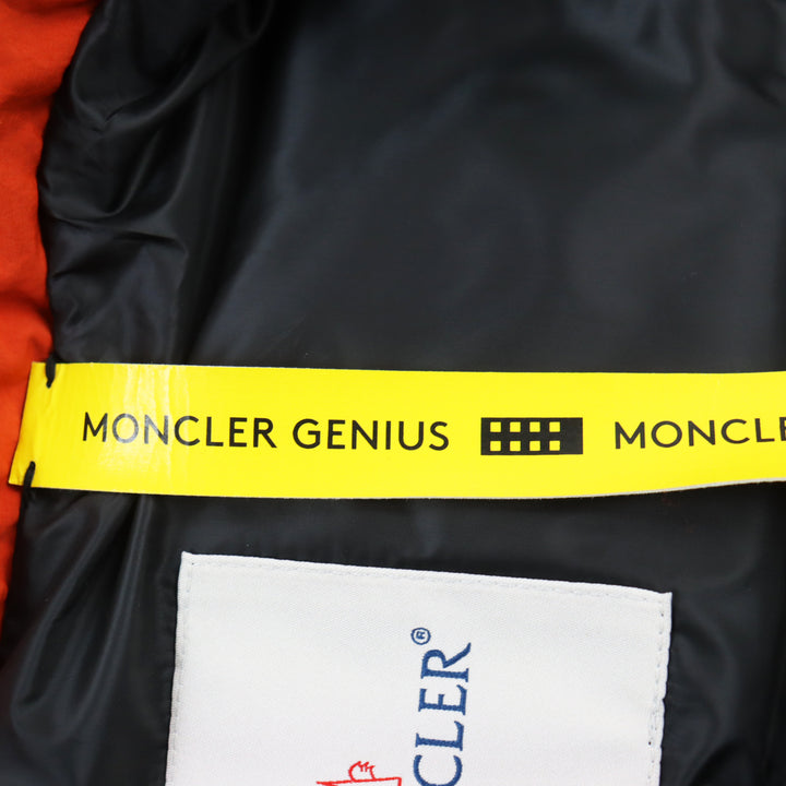 極美品○モンクレール ジーニアス 2 2021年 DEMETRIA GILET グリッドキルティング ダウンベスト 0 正規品 レディース