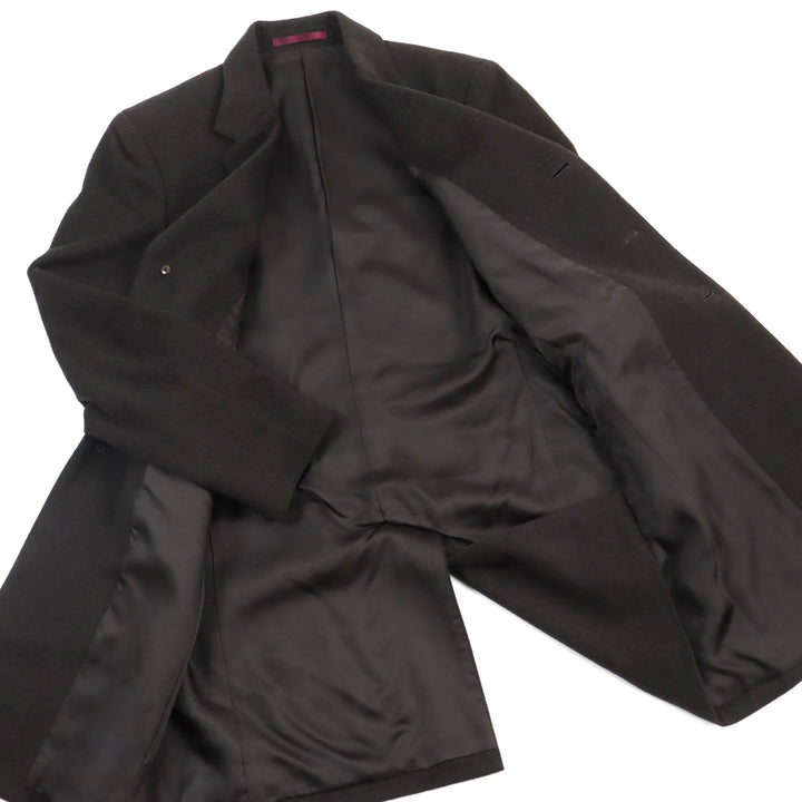 美品○ピーエス ポールスミス PP-RM-35794 カシミヤ100% コインポケット チェスターコート ダークブラウン S 日本製 正規品