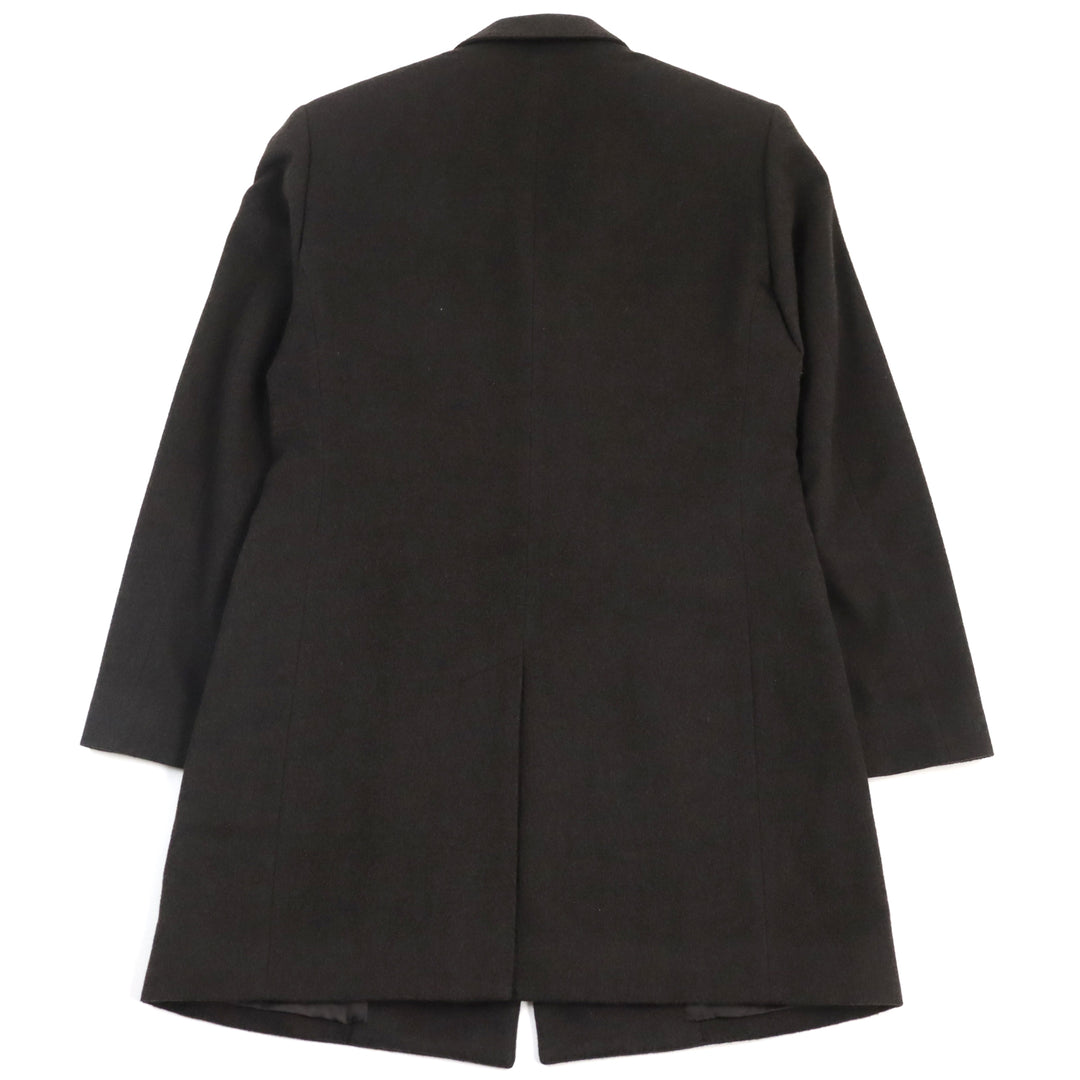 美品○ピーエス ポールスミス PP-RM-35794 カシミヤ100% コインポケット チェスターコート ダークブラウン S 日本製 正規品