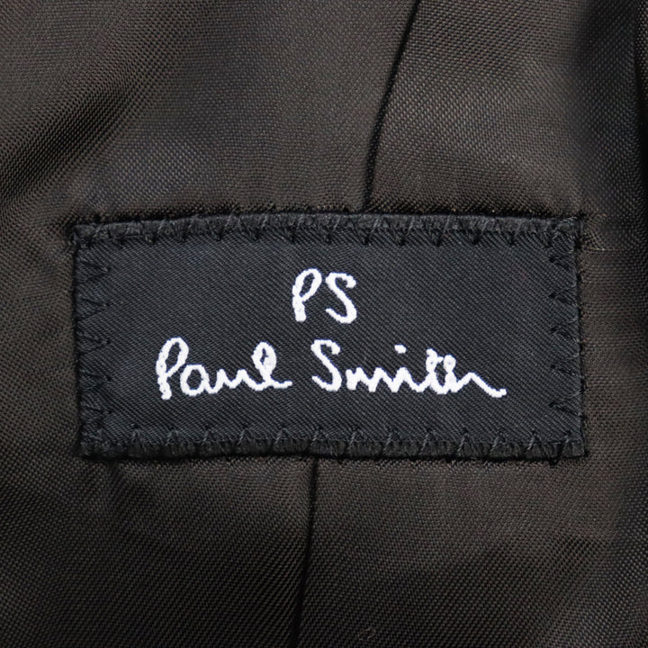 美品○ピーエス ポールスミス PP-RM-35794 カシミヤ100% コインポケット チェスターコート ダークブラウン S 日本製 正規品