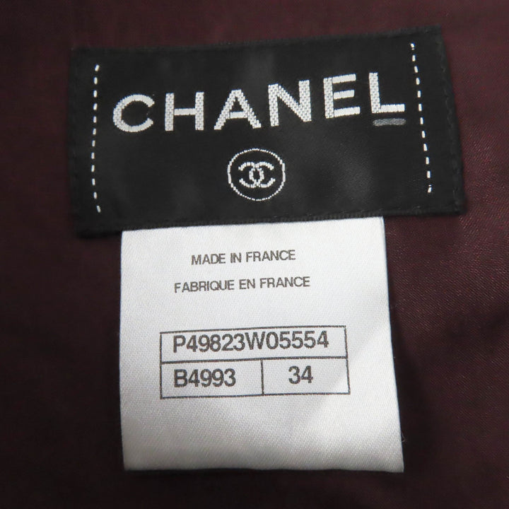 美品☆CHANEL シャネル P49823 裏地シルク100％ ZIP UP ツイードコート Aラインコート マルチカラー 34 フランス製 正規品 レディース