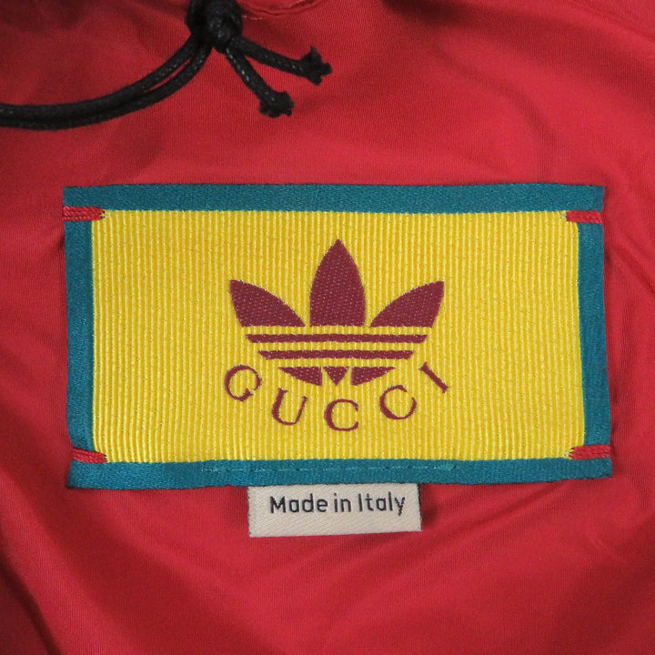 【ドンドン見直し】極美品□グッチ adidas 22AW 691429 トレフォイル GGロゴ フード入 アノラックパーカー ブルゾン 46 伊製 正規品