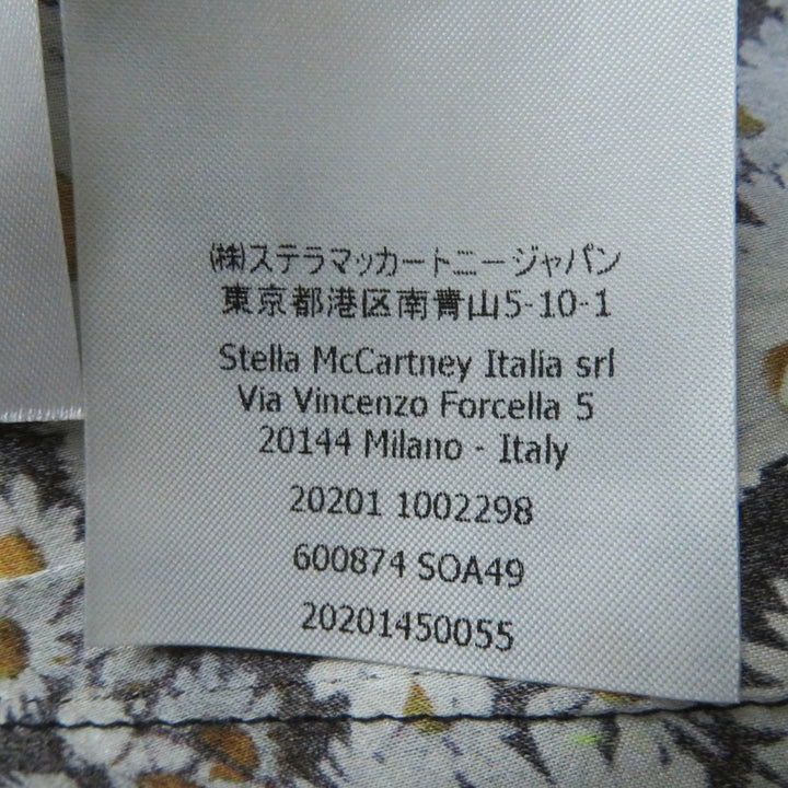 【ドンドン見直し】未使用品◎ステラマッカートニー 定170500円 シルク100％ ノースリーブ ワンピース マルチ 38 正規品 レディース