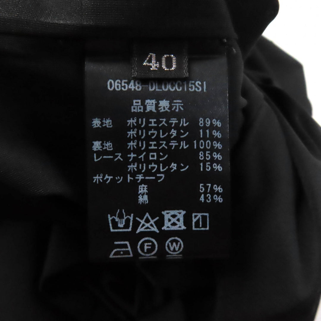 極美品★デイジーリン 2022年製 06548 ノースリーブ ボックスフォーマル ドレス/ワンピース ブラック 40 日本製 正規品 レディース