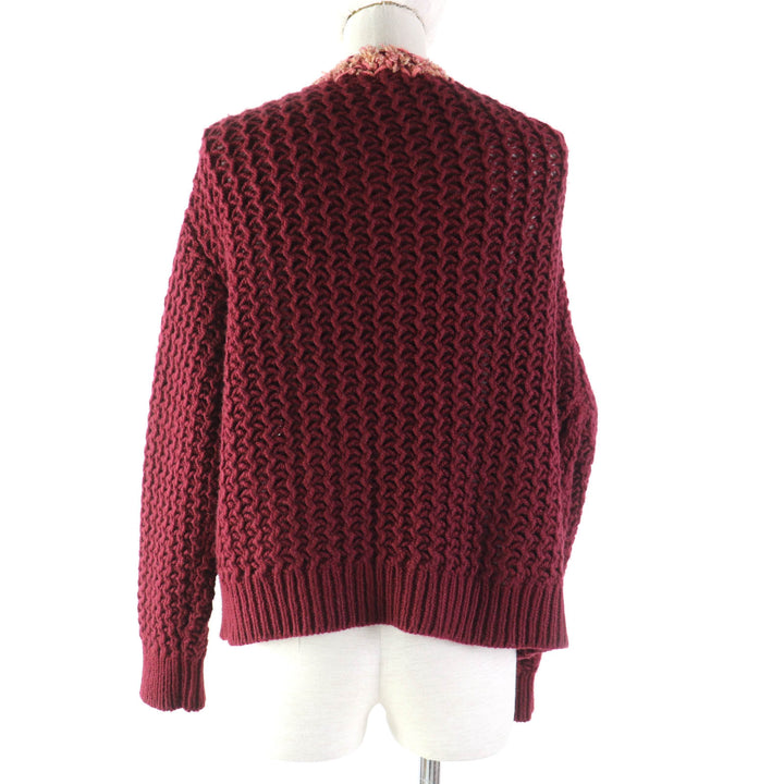 極美品★シャネル P72932 カシミヤ100％ ココマークボタン付 ミックスニット使い ニットカーディガン 34/36 正規品