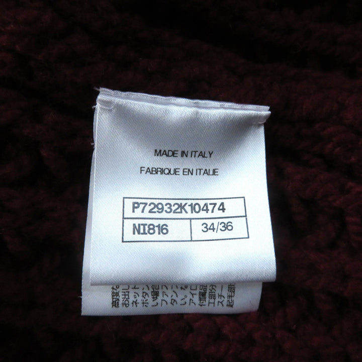 極美品★シャネル P72932 カシミヤ100％ ココマークボタン付 ミックスニット使い ニットカーディガン 34/36 正規品