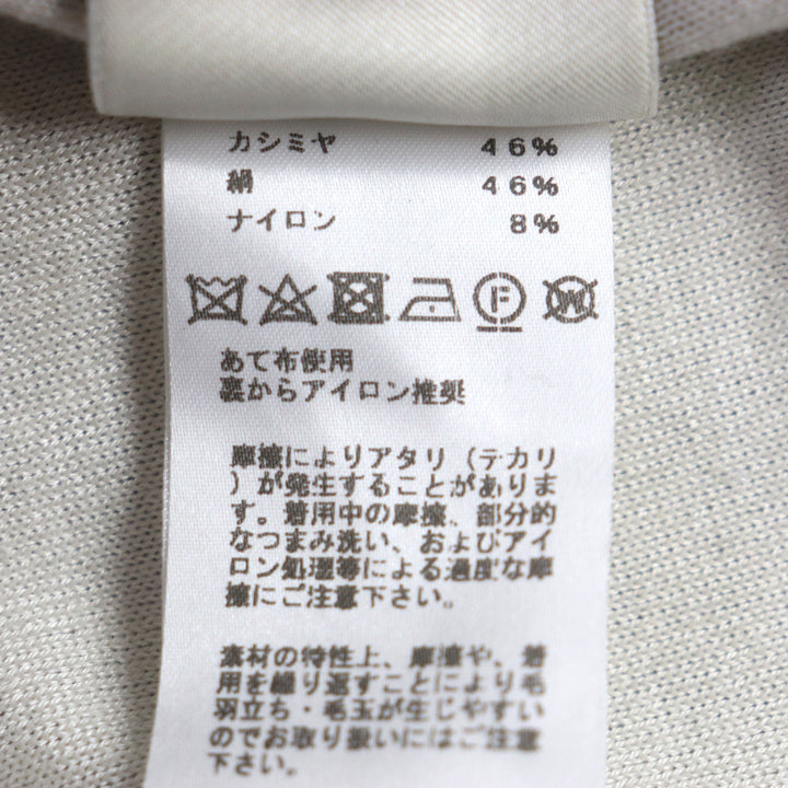 極美品▼HERMES エルメス ジャングルラブ カシミヤ シルク モックネック ニット ワンピース グレー 34 イタリア製 正規品 レディース