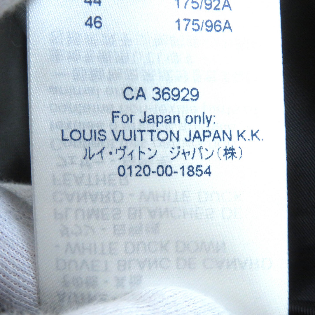 極美品△ルイヴィトン ウルス フィッシャー 21SS 1A8B3X タフテッドモノグラム ハイネック ダウンジャケット 赤 黒 36 伊製 正規品
