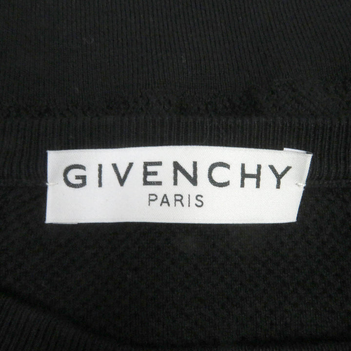 美品□GIVENCHY ジバンシィ BM90CL4Y5U 薄手 ロングスリーブ 長袖 メッシュ ロゴニット セーター ブラック XS イタリア製 正規品 メンズ
