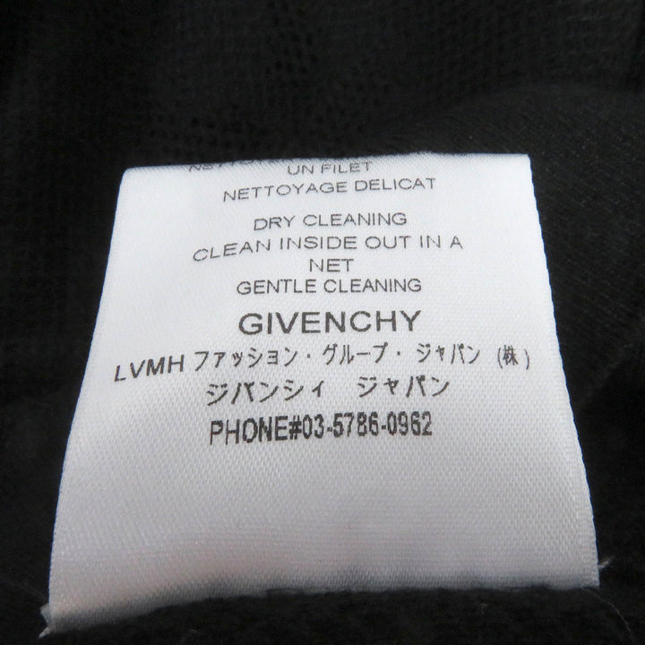 美品□GIVENCHY ジバンシィ BM90CL4Y5U 薄手 ロングスリーブ 長袖 メッシュ ロゴニット セーター ブラック XS イタリア製 正規品 メンズ