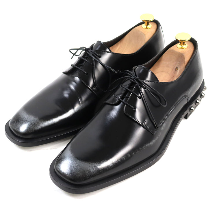 【ドンドン見直し】未使用品○ジミーチュウ 定価125400円 192STEFAN.WBM STEFAN レザー スタッズ付き レザーシューズ 41 保存袋付 伊製