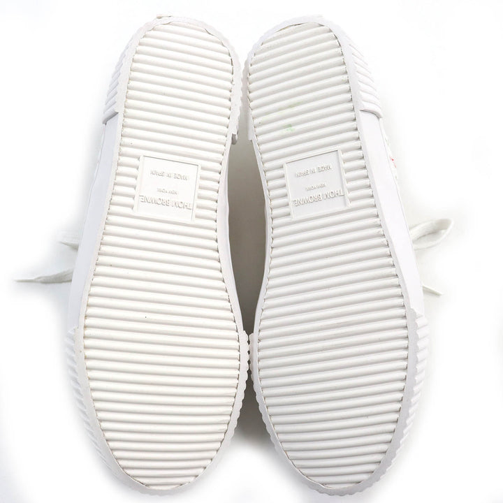 【ドンドン見直し】美品△THOM BROWNE トムブラウン ツイード レースアップ ローカットスニーカー 8 スペイン製 メンズ