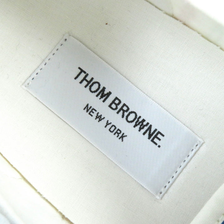 【ドンドン見直し】美品△THOM BROWNE トムブラウン ツイード レースアップ ローカットスニーカー 8 スペイン製 メンズ