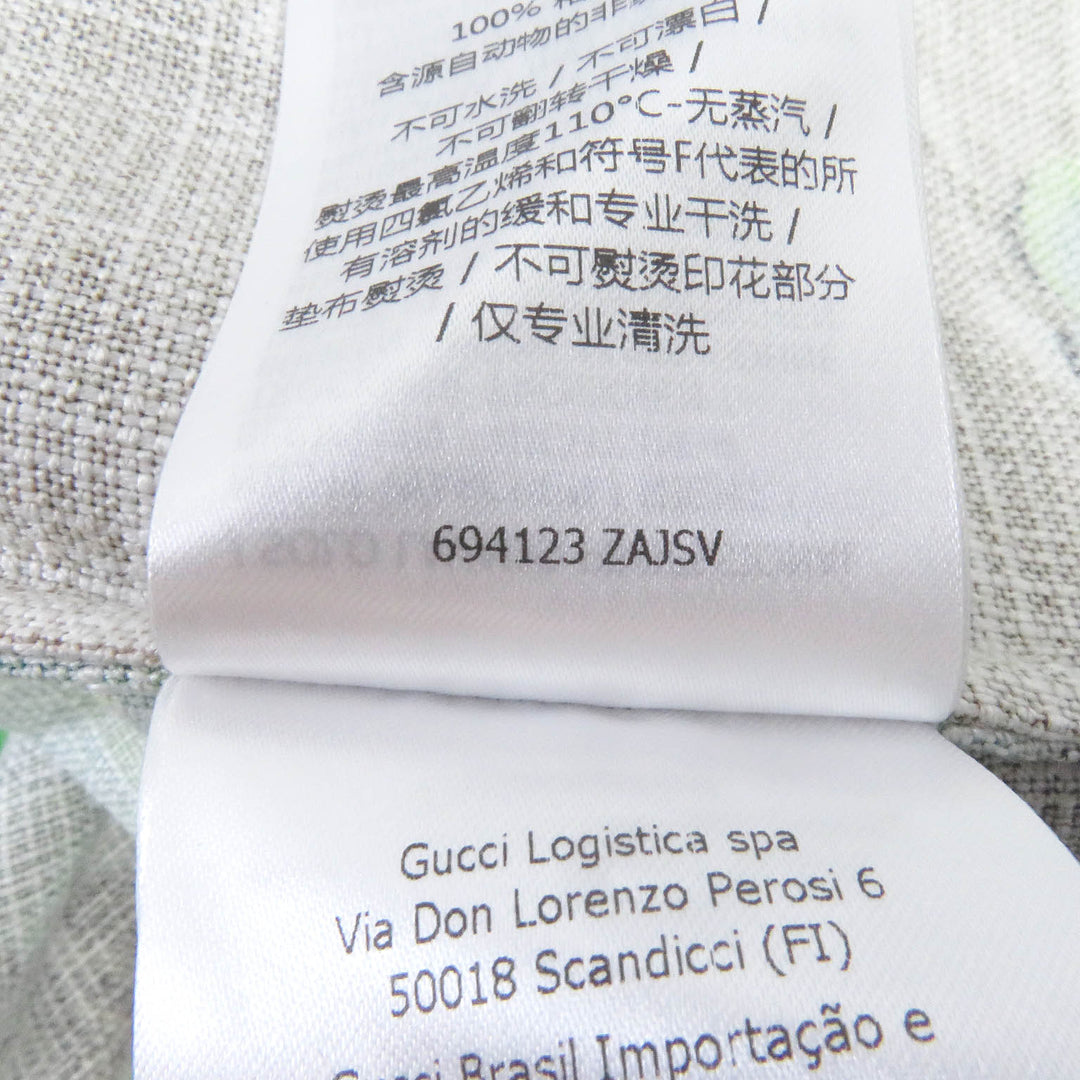【ドンドン見直し】極美品□GUCCI グッチ 22AW 694123 LOVE PARADE バックプリント 半袖 アロハシャツ 44 伊製 正規品