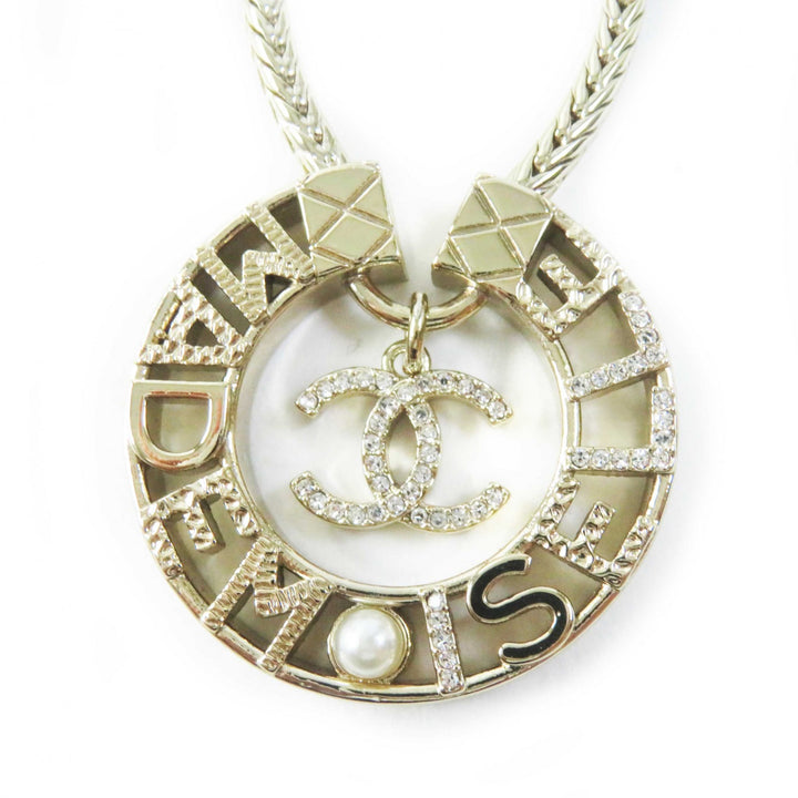 【ドンドン見直し】極美品◎シャネル Y22X MADEMOISELLE マドモアゼル ラインストーン ココマーク ネックレス ペンダント 箱付