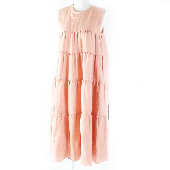 【ドンドン見直し】未使用品◎フォクシー 定価176000円 22年製 42828 Ｄress Eze ノースリーブ ティアード ワンピース 38 日本製 正規品