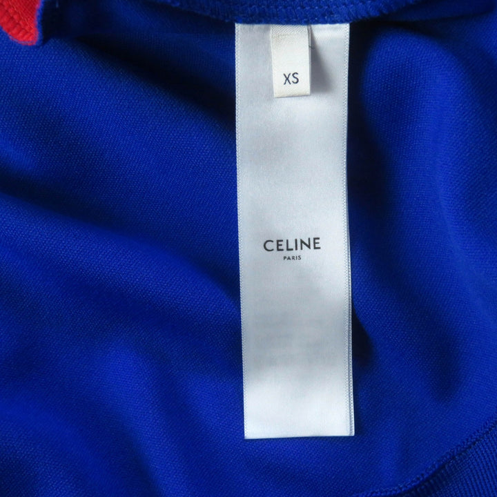 極美品★CELINE セリーヌ 2Y45A121O トリオンフ ダブルフェイス ジャージートラックスーツ マルチカラー XS イタリア製 正規品 レディース