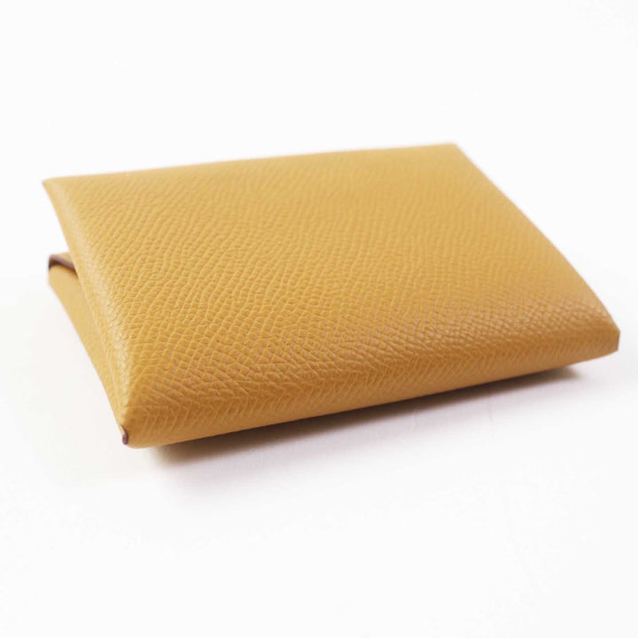 【ドンドン見直し】未使用品◎HERMES エルメス カルヴィ デュオ セサミ シルバー金具 ヴォーエプソン コインケース B刻印 箱付 仏製