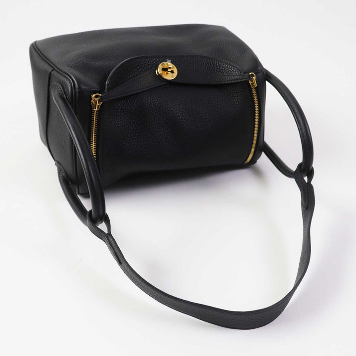 極美品◎HERMES エルメス リンディ 30 ゴールド金具 トリヨンクレマンス ショルダーバッグ ブラック B刻印 保存袋付き 仏製 レディース