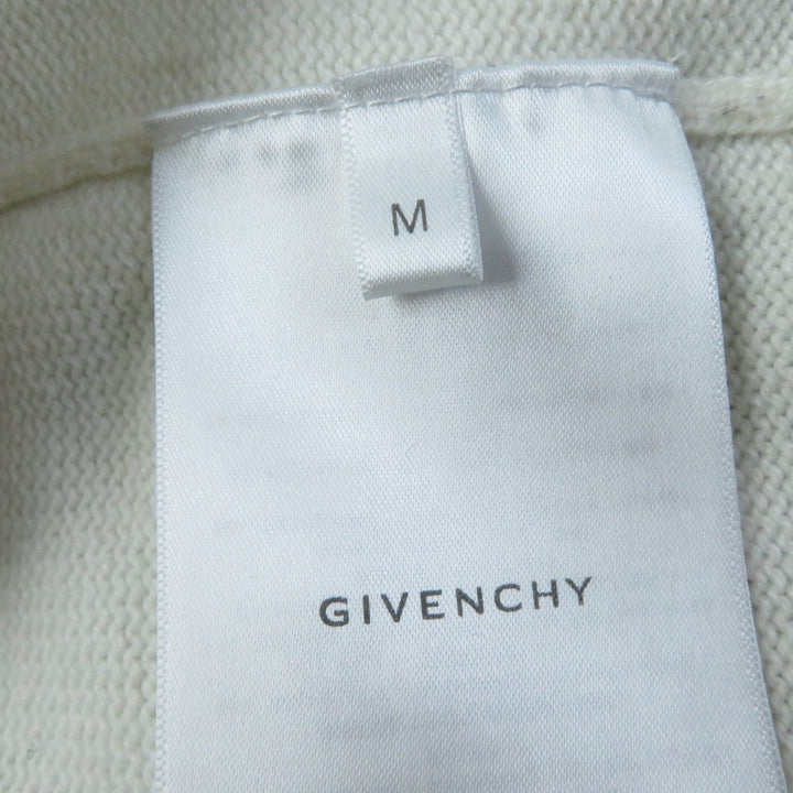 極美品☆GIVENCHY ジバンシィ 定価254100円 23AW BW908N4ZEQ カシミヤ100％ 4G ロゴ 長袖 ニット アイボリー M 正規品 レディース