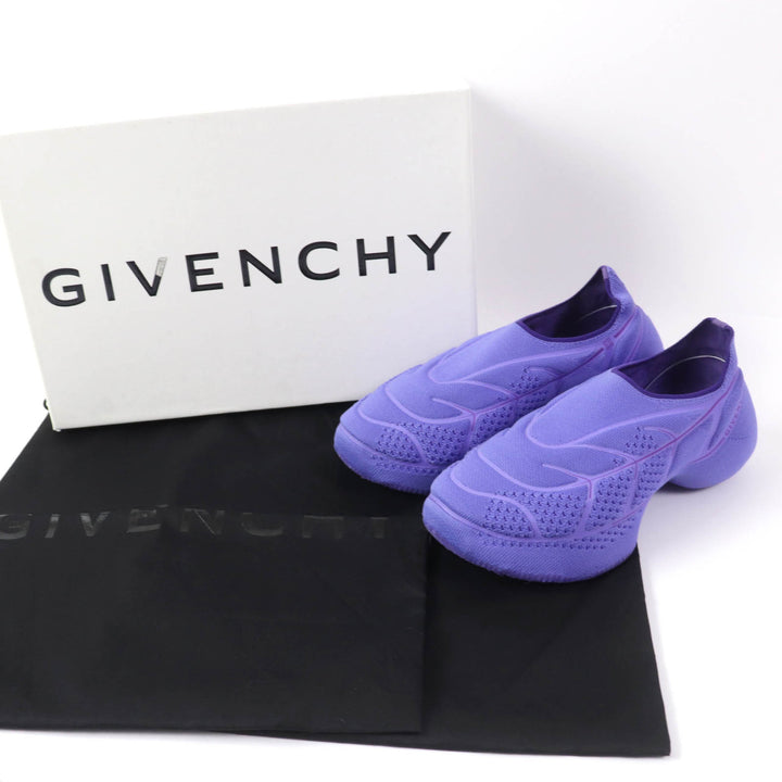 【ドンドン見直し】極美品☆GIVENCHY ジバンシィ TK-360 PLUS ロゴ入り ローカットスニーカー シューズ パープル 38 箱・保存袋付 伊製