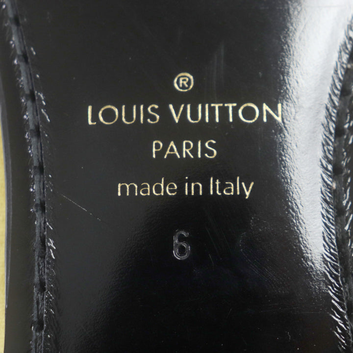 【ドンドン見直し】極美品▼LOUIS VUITTON ルイヴィトン オートゥイユライン ベロア 刺繍入り スリッポン ローファー 6 伊製