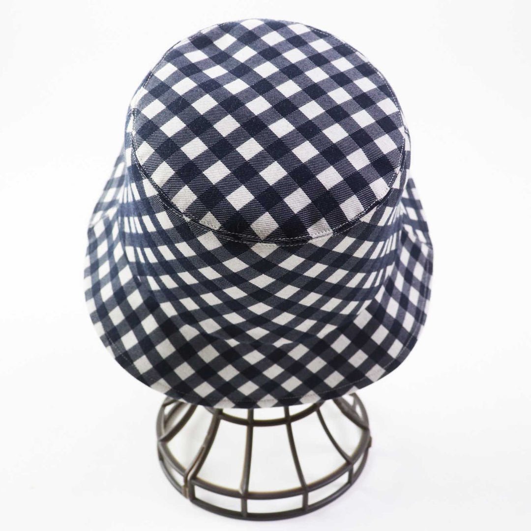 極美品◎クリスチャンディオール 22VIC923I130 D-LITTLE VICHY REVERSIBLE オブリーク リバーシブル バケットハット 57 伊製 正規品