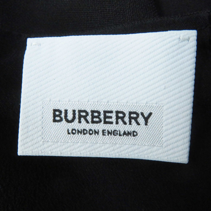 未使用品◎BURBERRY バーバリー 8046842 モヘア ヴァージンウール デザイン ZIP スカート ブラック 34 イタリア製 レディース