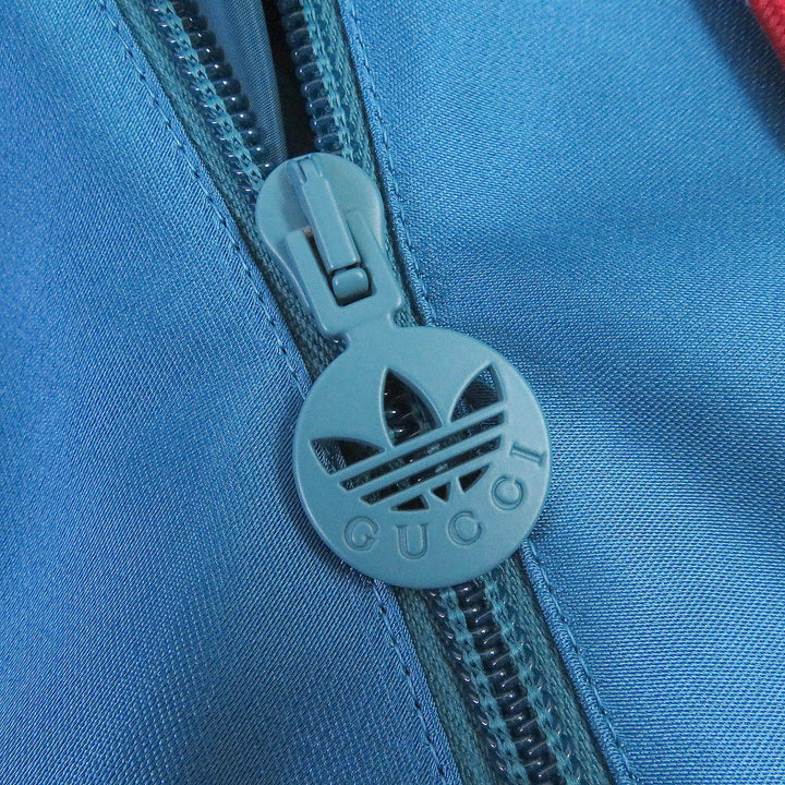 未使用品□GUCCI グッチ adidas 22AW 691429 トレフォイル 総柄 アノラックパーカー ブルゾン マルチカラー 52 伊製 正規品 メンズ