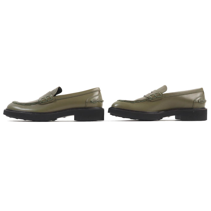 【ドンドン見直し】未使用品△TOD’S トッズ MOCASSINO EXTRALIGHT 92C レザー ロゴ型押し モカシン ローファー 10 袋付き 伊製 メンズ
