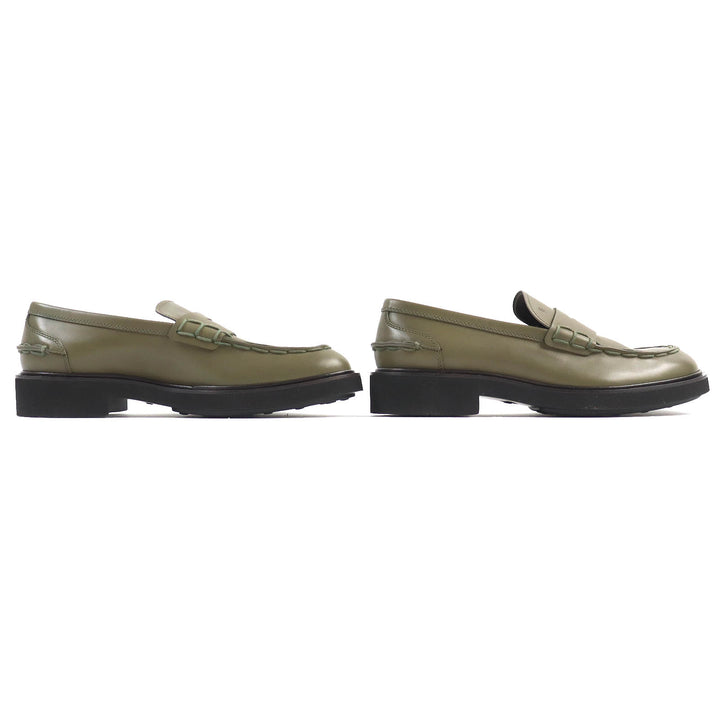 【ドンドン見直し】未使用品△TOD’S トッズ MOCASSINO EXTRALIGHT 92C レザー ロゴ型押し モカシン ローファー 10 袋付き 伊製 メンズ
