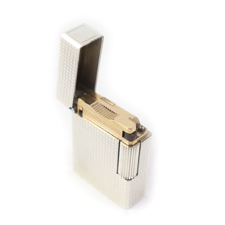 【ドンドン見直し】外装極美品★デュポン ライン1 ショート ダイヤモンドヘッド ローラー式 ガスライター ケース付 仏製 着火不可