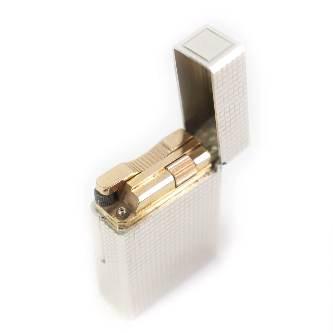 【ドンドン見直し】外装極美品★デュポン ライン1 ショート ダイヤモンドヘッド ローラー式 ガスライター ケース付 仏製 着火不可