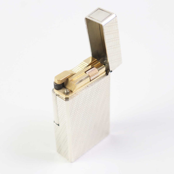 【ドンドン見直し】外装美品◎Dupont デュポン ライン1 ロング スクエア型 ローラー式 ガスライター 箱付 仏製 メンズ 着火不可