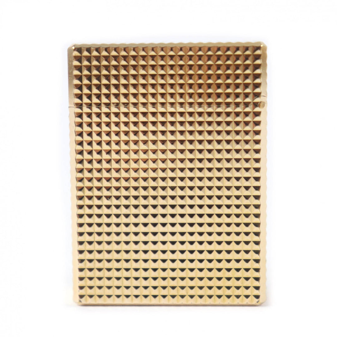 【ドンドン見直し】外装美品★Dupont デュポン ライン1 ショート ダイヤモンドヘッド ローラー式 ガス ライター ケース付 仏製 着火不可