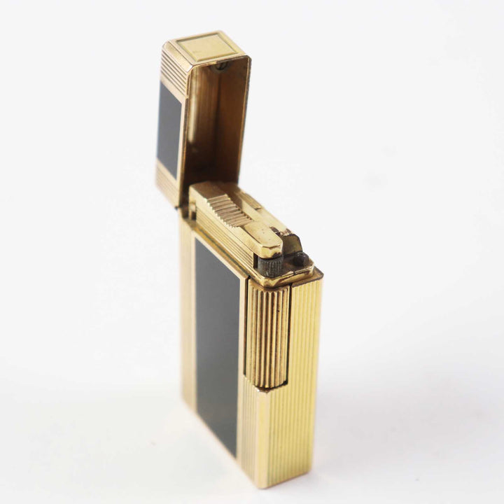 【ドンドン見直し】外装良品◎Dupont デュポン ライン1 ロング ラッカー ローラー式 スクエア型 ガスライター 着火不可