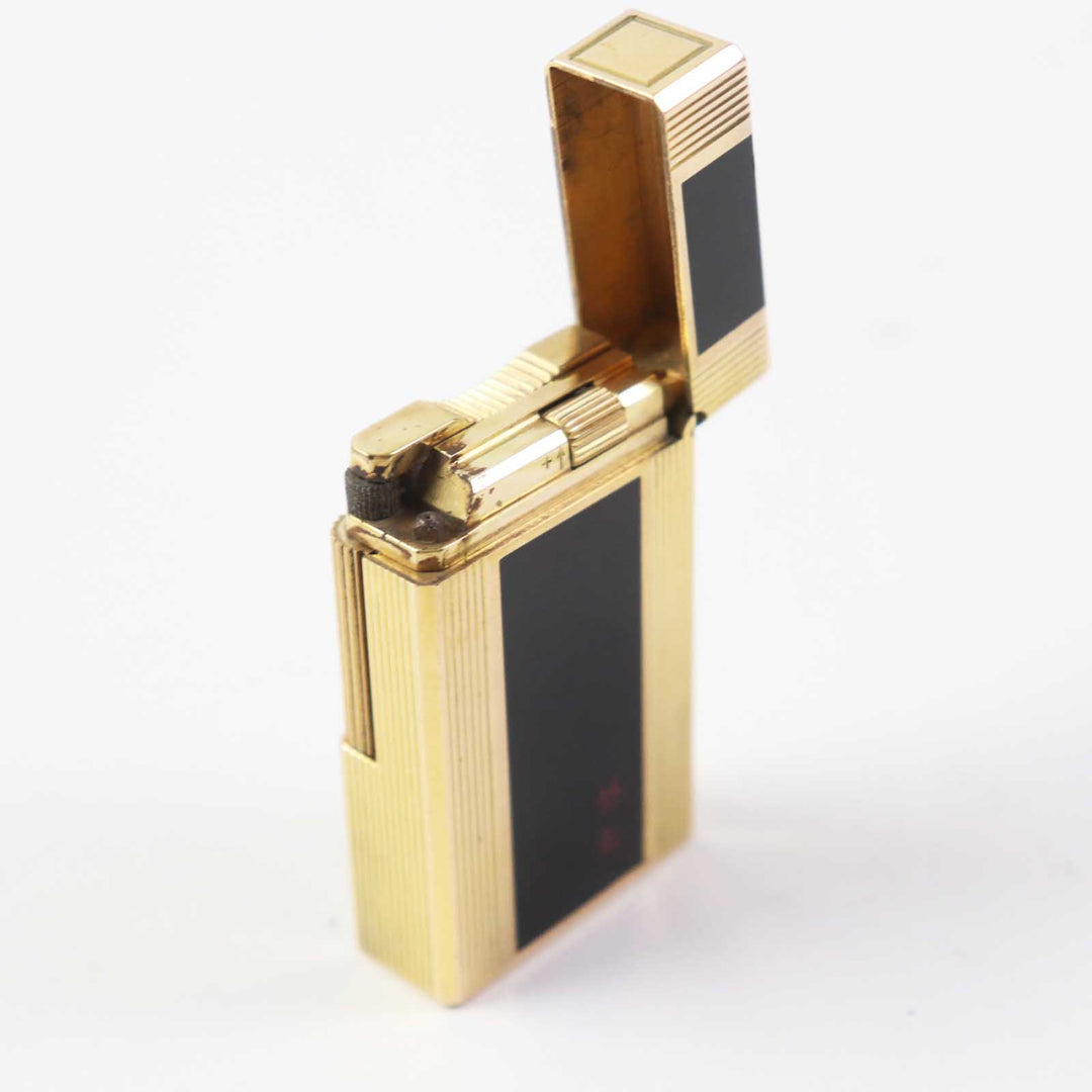 【ドンドン見直し】外装良品◎Dupont デュポン ライン1 ロング ラッカー ローラー式 スクエア型 ガスライター 着火不可