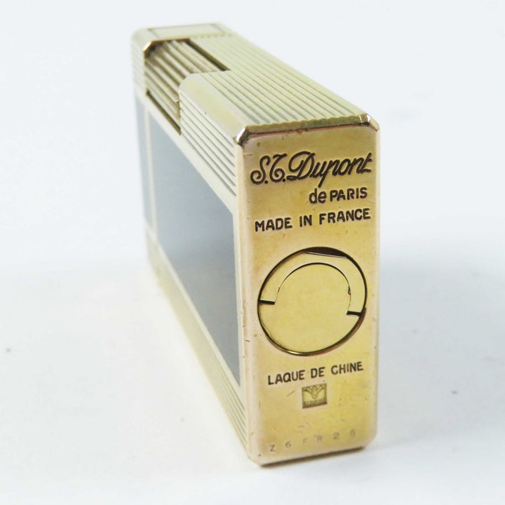 【ドンドン見直し】外装良品◎Dupont デュポン ライン1 ロング ラッカー ローラー式 スクエア型 ガスライター 着火不可