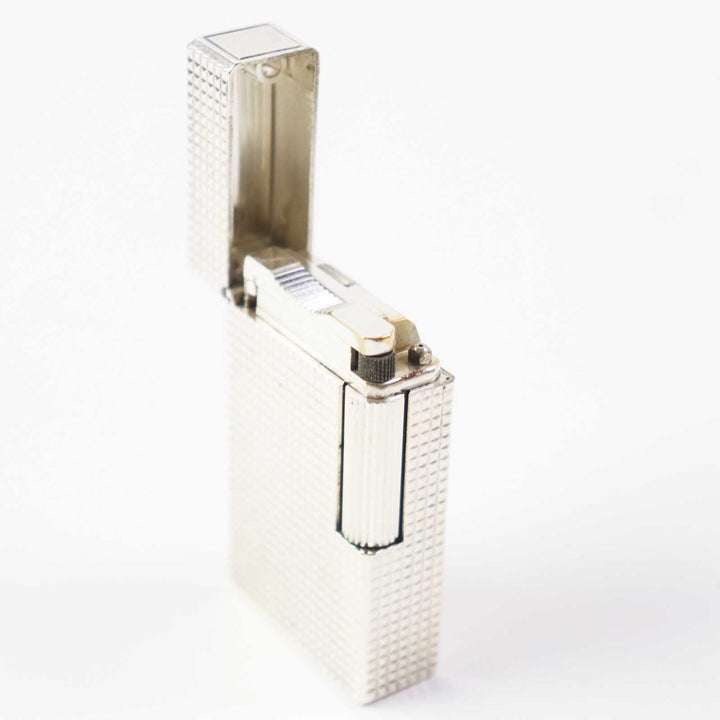 【ドンドン見直し】外装美品◎Dupont デュポン ライン1 ロング ダイヤモンドヘッド ローラー式 スクエア型 ガスライター 着火不可