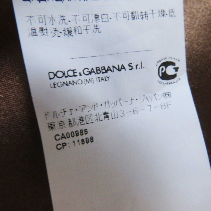 未使用品◎DOLCE&amp;GABBANA ドルチェ＆ガッバーナ レース×チェック ドッキング ワンピース ブラック ブラウン 36 伊製 正規品 レディース