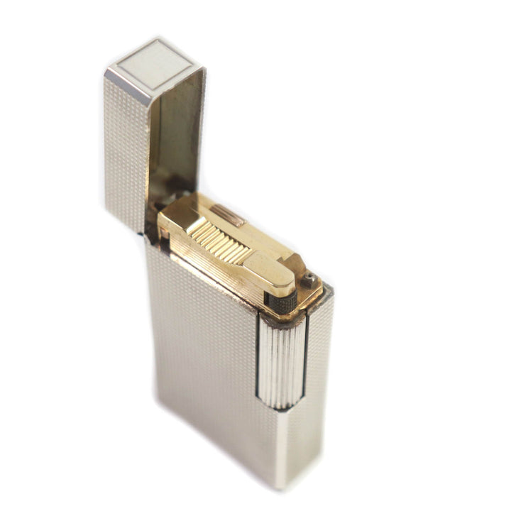 【ドンドン見直し】外装極美品★Dupont デュポン ライン1 ロング ダイヤモンドヘッド ローラー式 ガス ライター ケース付 仏製 着火不可